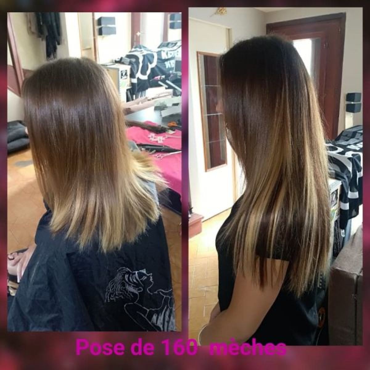 Pose d'extensions de cheveux  à Lens (62) Par Cathy - Estheca