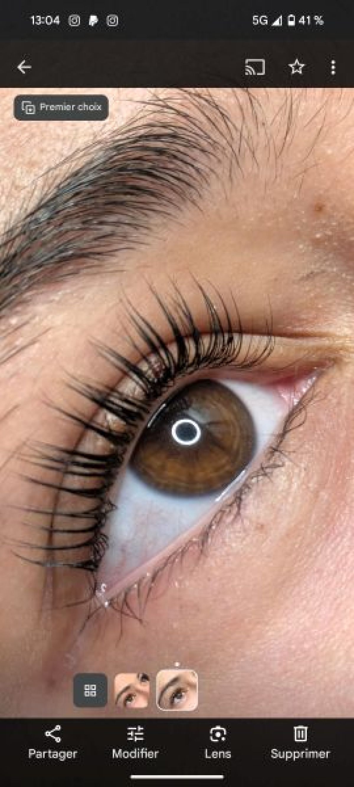 Rehaussement de cils à Conflans-Sainte-Honorine (78) Par Saloua - Estheca
