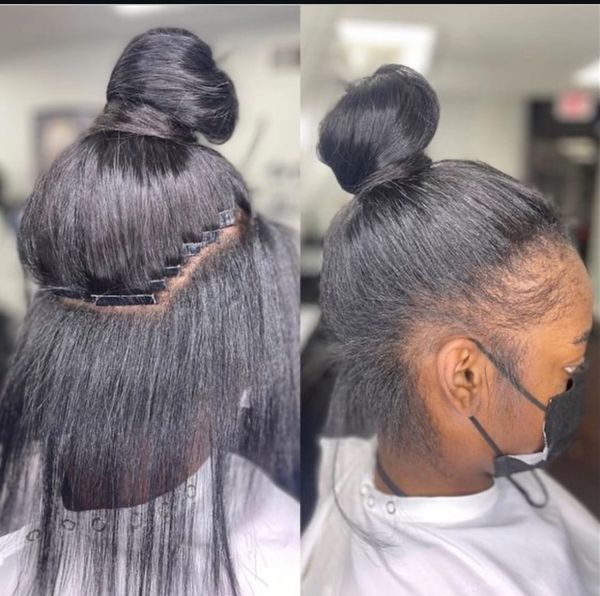 À Compiègne | Pose de tape in  (Extension de cheveux ) | Les meilleures esthéticiennes