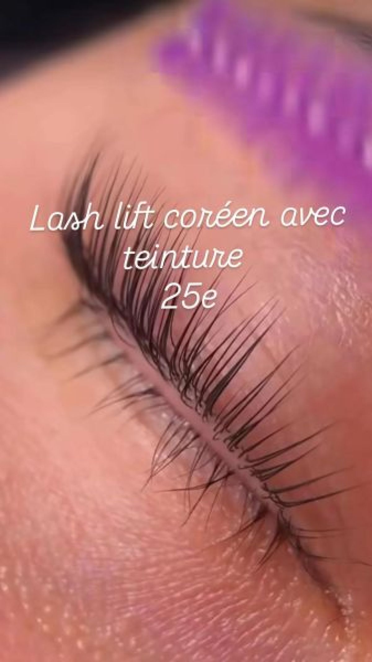 Rehaussement de cil coréen à Châlons-en-Champagne (51) Par Vanessa - Estheca
