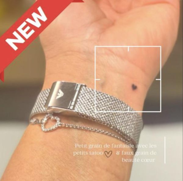À Marseille | Petit cœur tatoo et faux grain de beauté cœur | Les meilleures esthéticiennes