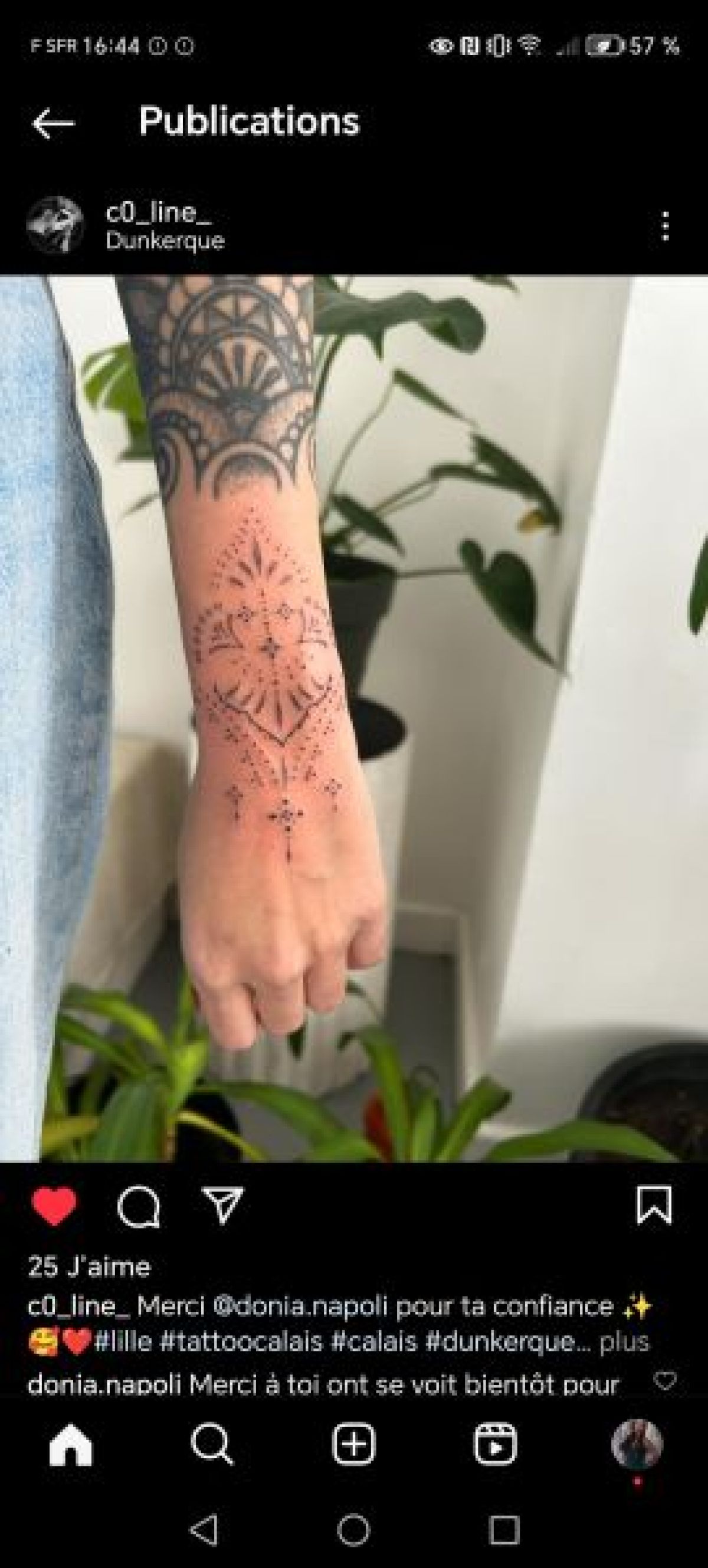 Tatouages fine line à Wizernes (62) Par Donia - Estheca