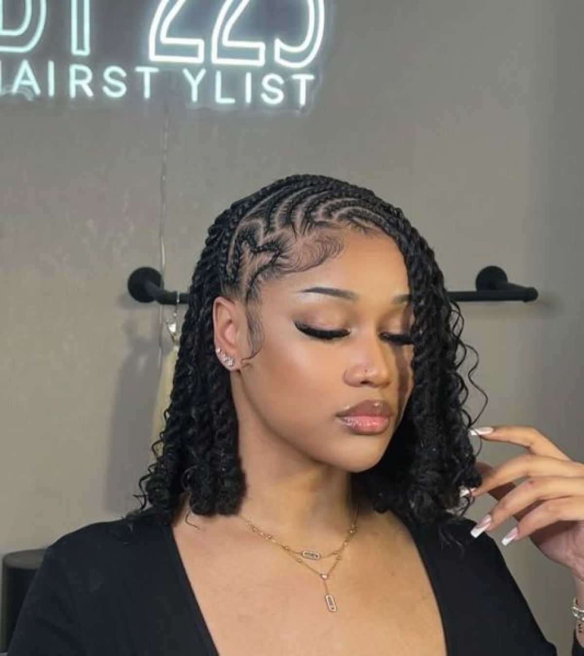Braids hairstyles, fulani à Lagny-sur-Marne (77) Par Mary-Khaby - Estheca