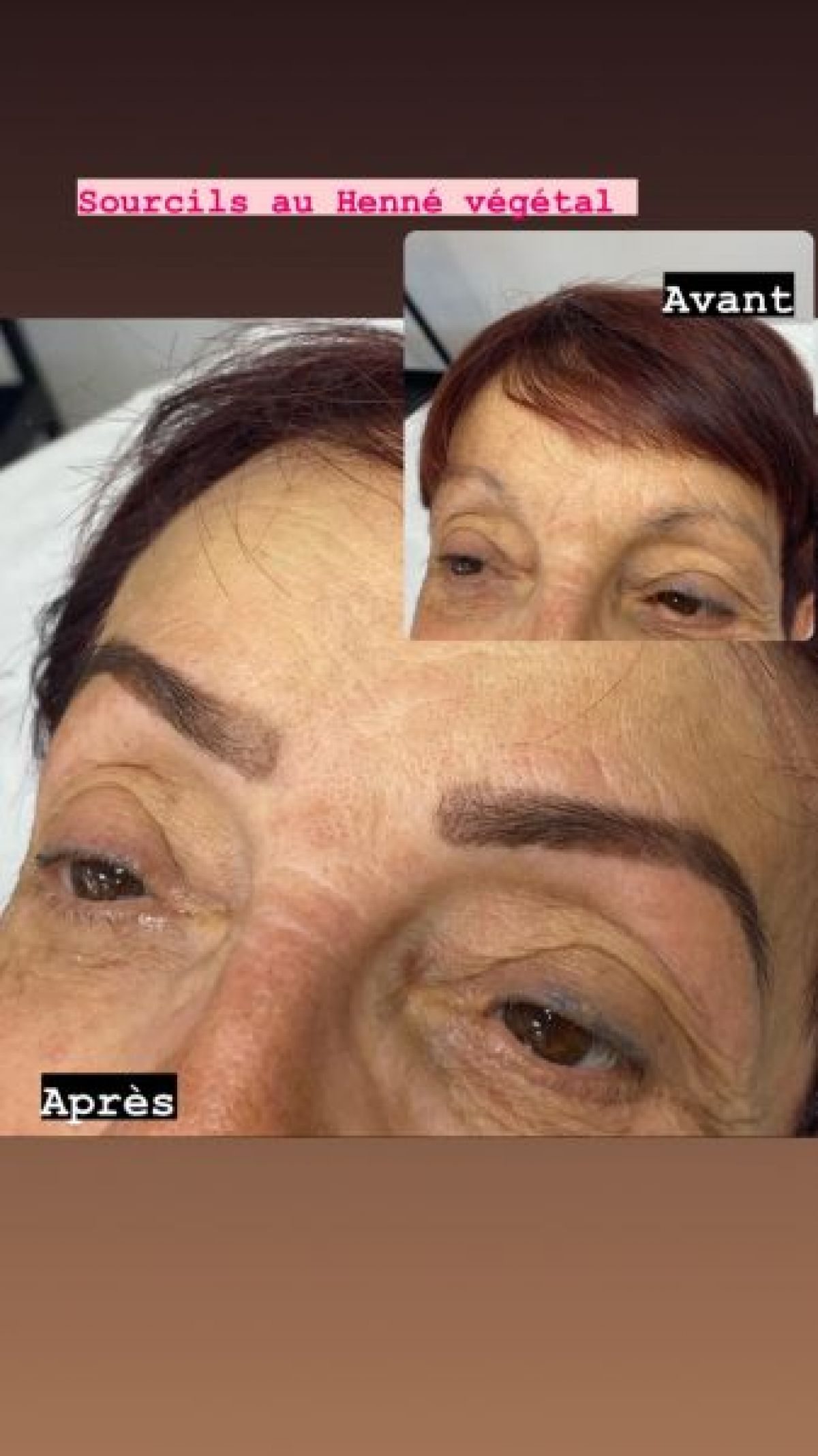 Reconstruction sourcils henné végétal à Saint-Florent-sur-Auzonnet (30) Par Océane - Estheca